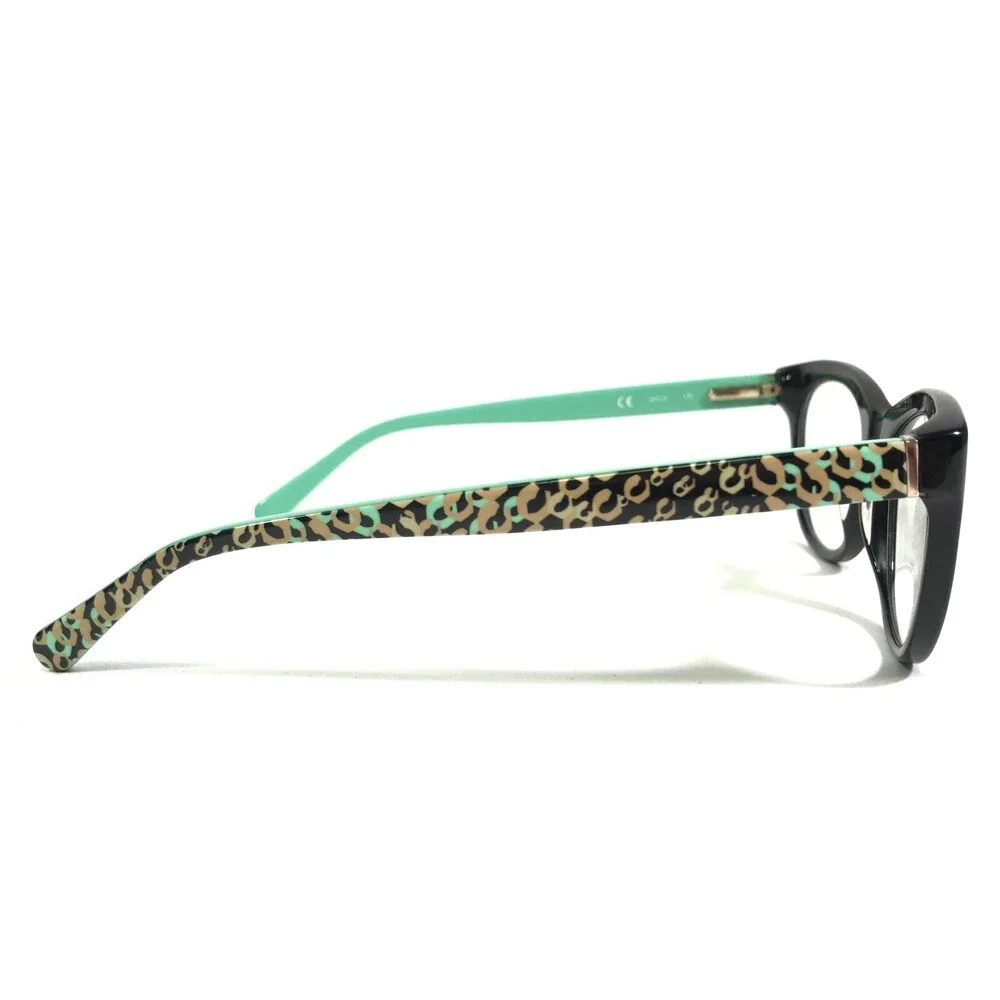 Diane von Furstenberg Eyeglasses Frames DVF5058 001 Black Green Gold 49-18-135